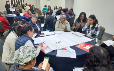 Mesa de trabajo sobre los ODS, integrada por representantes de diferentes organizaciones de sociedad civil.